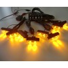 Blitzlys orange med 8 lamper + fjernbetjening