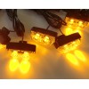 Blitzlys orange med 8 lamper + fjernbetjening