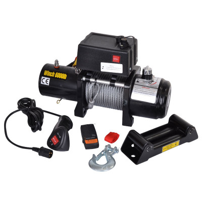 Trækspil 12 volt 2700 kg m/trådløs fjernbetjening