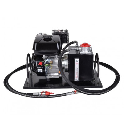 Hydraulikstation med 6,5 hk motor og tank