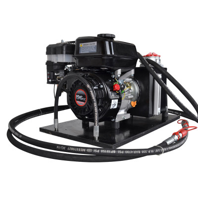 Hydraulikstation med 6,5 hk motor og tank