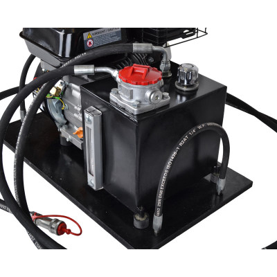 Hydraulikstation med 6,5 hk motor og tank
