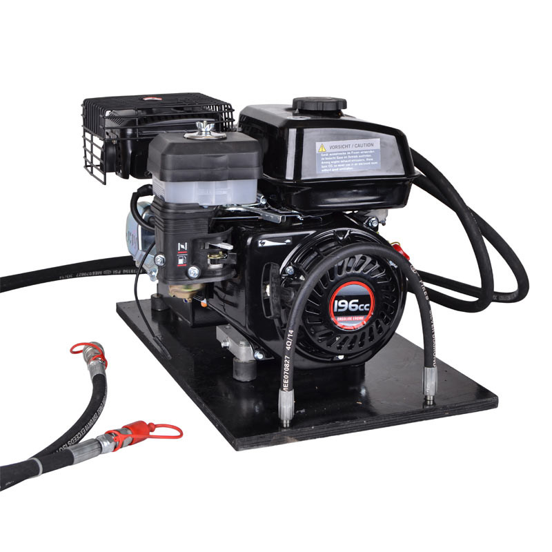Hydraulikstation med 6,5 hk motor og tank