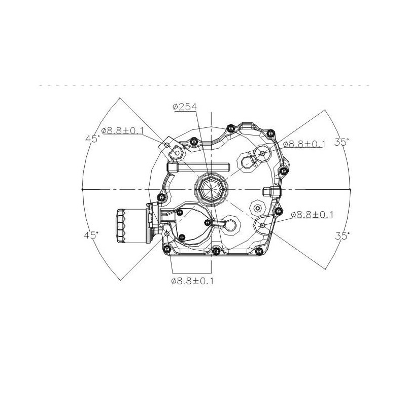20 hk Loncin motor lodret aksel elstart