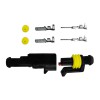 Vandtæt stik - 12-24 volt - 1-polet