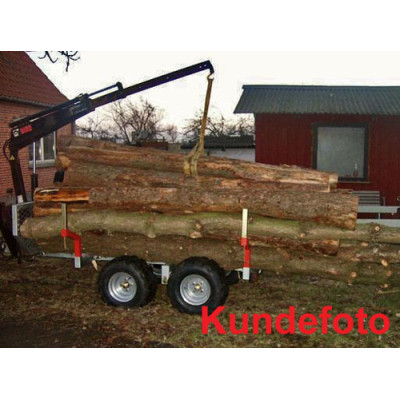 Skovvogn 1500 kg med kran