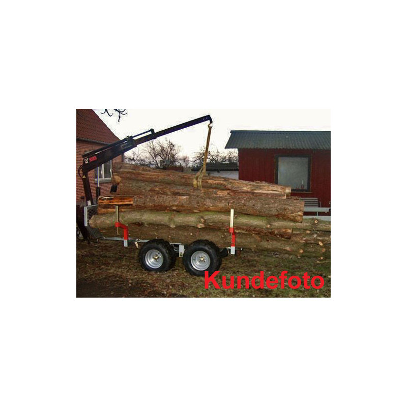 Skovvogn 1500 kg med kran