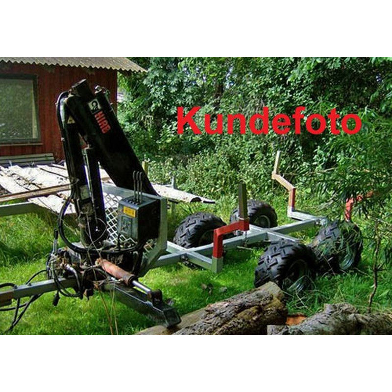 Skovvogn 1500 kg med kran