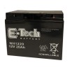 Batteri 12 volt 20 Ah til generatorer mm