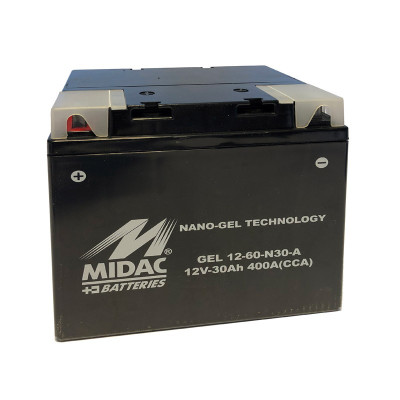 Batteri 12 volt 30 Ah GEL til generator nr. 40588