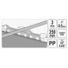 Kædesavsfil - Ø4,5 mm - sæt med filelære