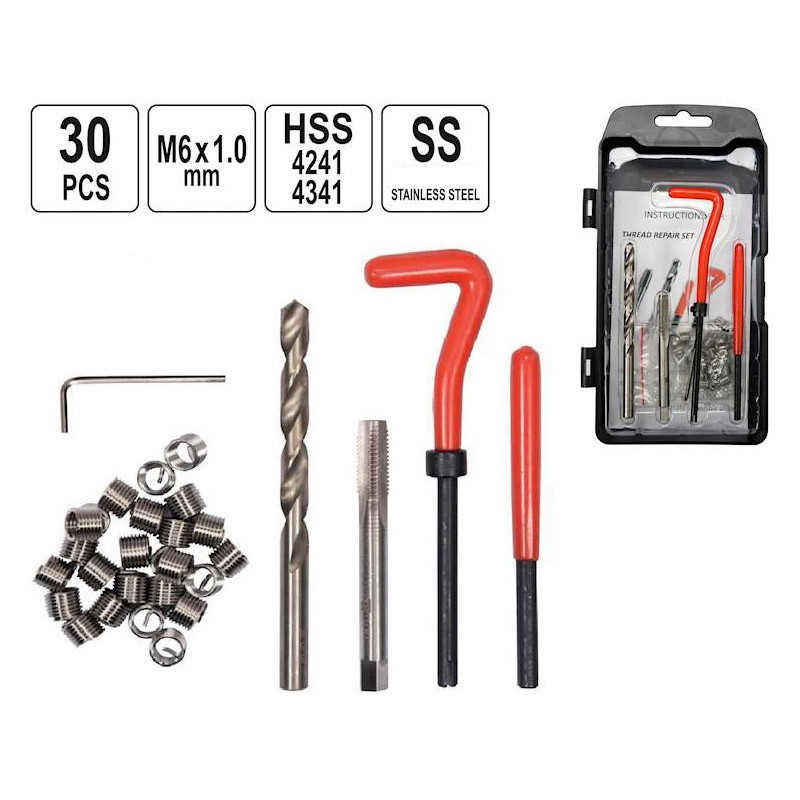 Gevind reparationssæt M5x0,8 mm