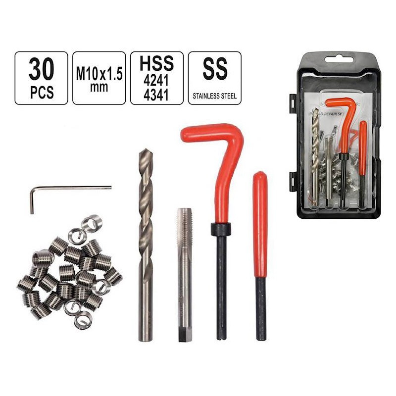 Gevind reparationssæt M10x1,5 mm