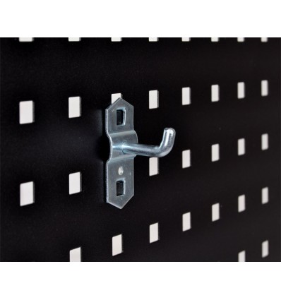 Krog - enkelt - 25 mm - til hulplade (10 x 10 mm)