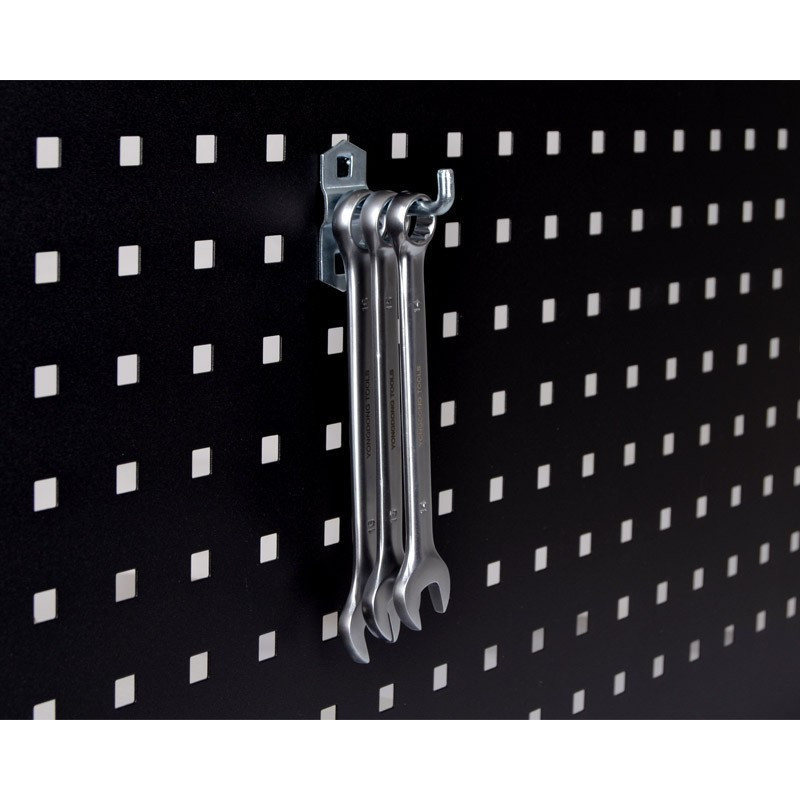 Krog - enkelt - 43 mm - til hulplade (10 x 10 mm) + værkstedsvogn