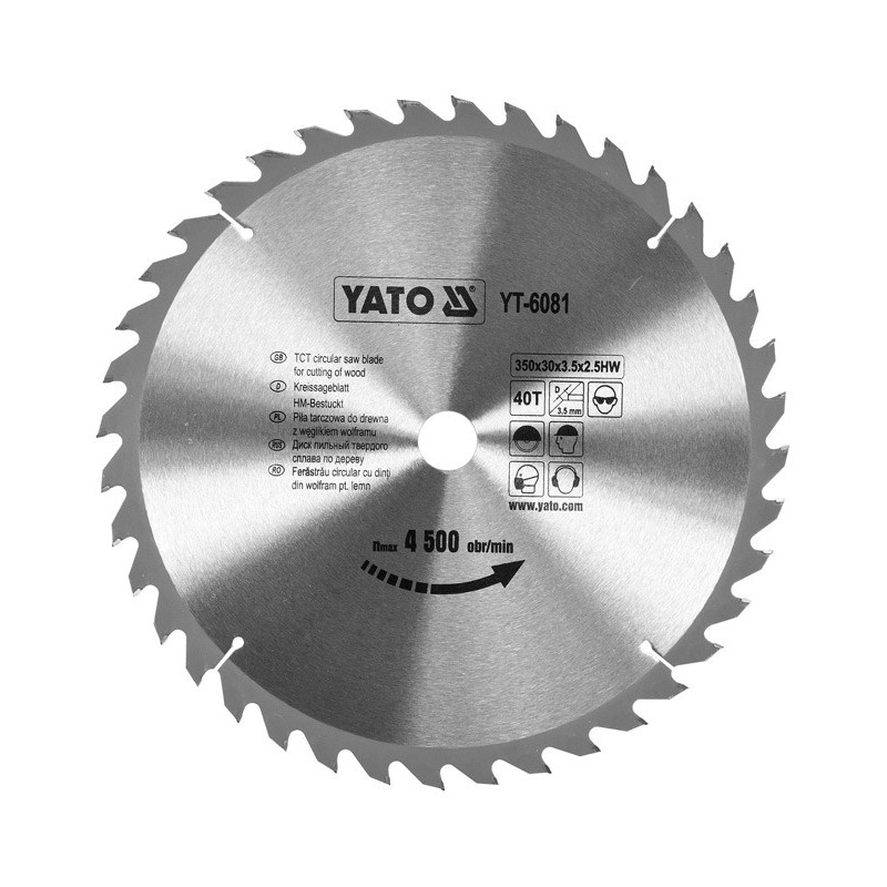 Yato 350x30x3,5 mm savklinge 40 tands