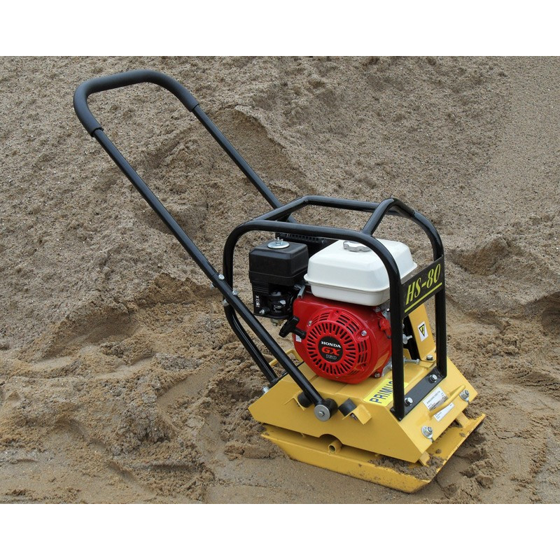 Pladevibrator 80 kg med Honda motor og gummiplade