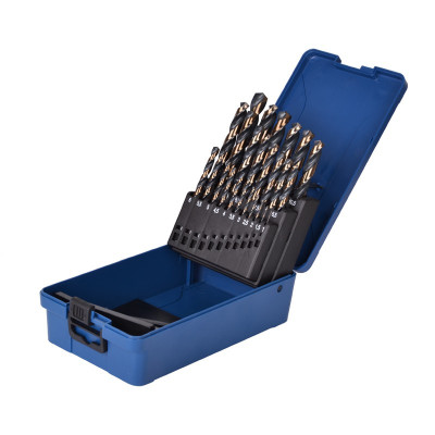 HSS metalbor 25 stk 1-13 mm - bronze oxid coating