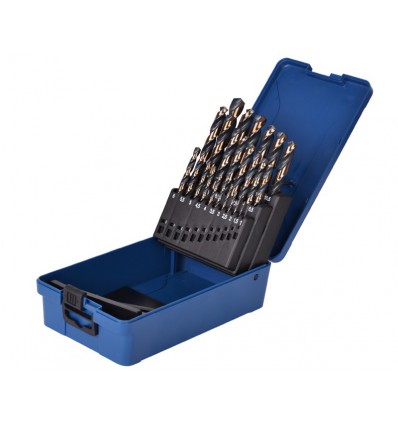 HSS metalbor 25 stk 1-13 mm - bronze oxid coating