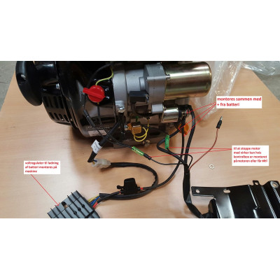 15 hk Loncin motor m/elstart og 25,4 mm aksel