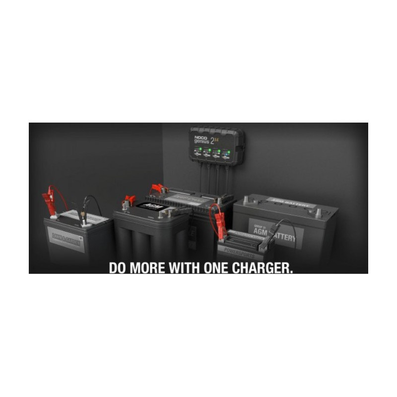 Noco Genius 2X4 Batterilader til 6 og 12 volt - 8000 mA