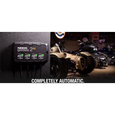 Noco Genius 2X4 Batterilader til 6 og 12 volt - 8000 mA