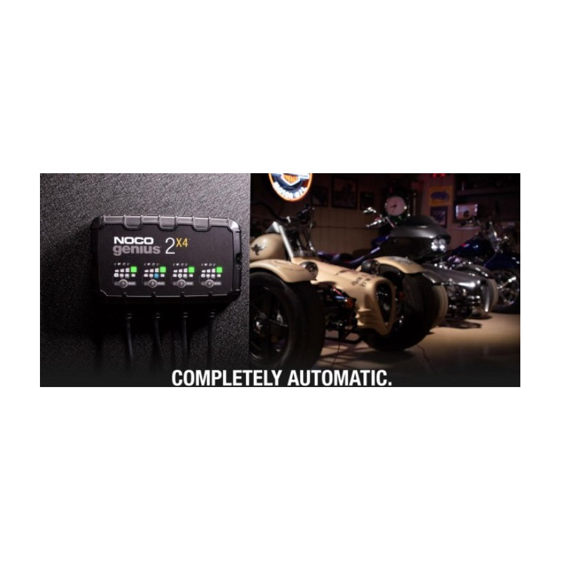 Noco Genius 2X4 Batterilader til 6 og 12 volt - 8000 mA