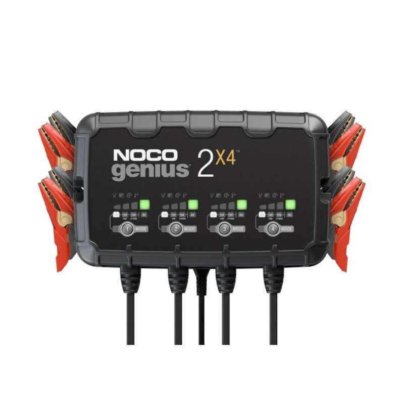 Noco Genius 2X4 Batterilader til 6 og 12 volt - 8000 mA