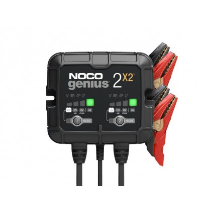 Noco Genius 2X2 Batterilader til 6 og 12 volt - 4000 mA