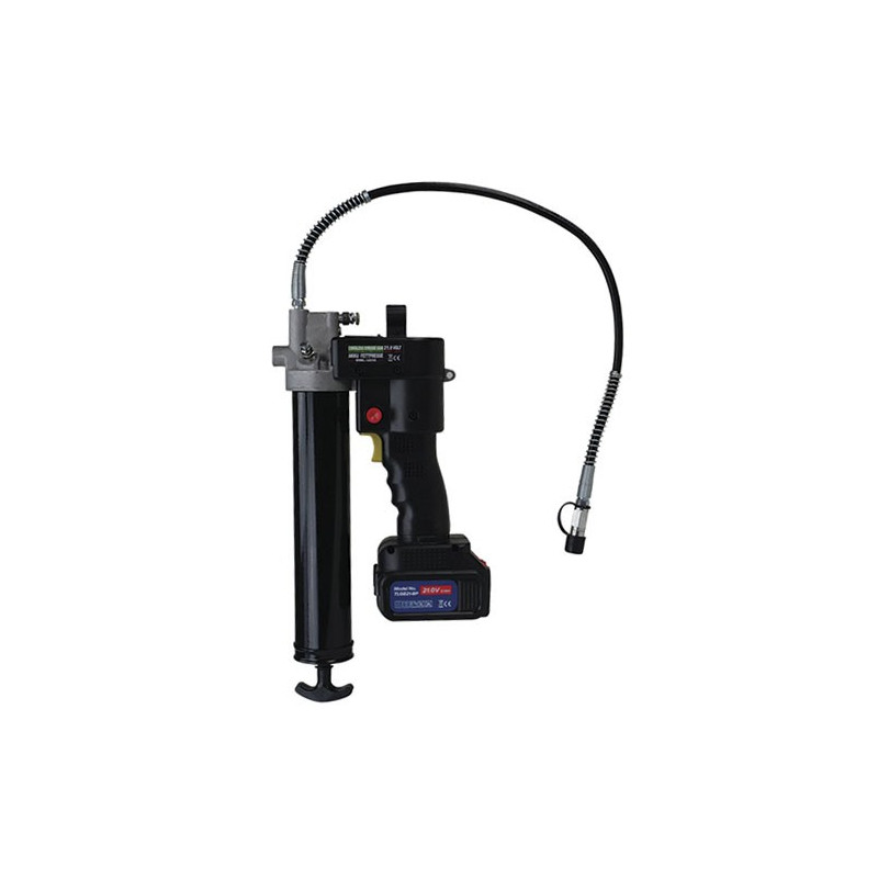 Fedtpresser med 2 stk. 21 volt batterier