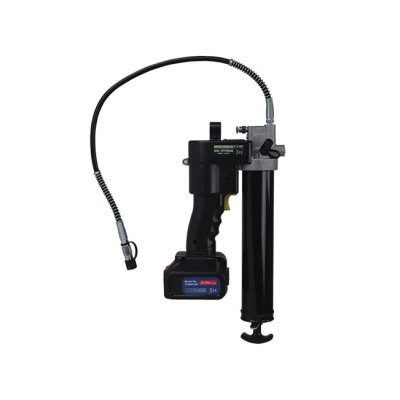 Fedtpresser med 2 stk. 21 volt batterier