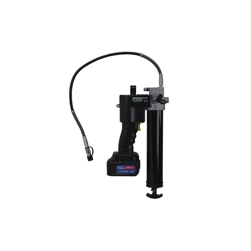 Fedtpresser med 2 stk. 21 volt batterier