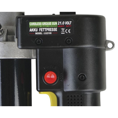 Fedtpresser med 2 stk. 21 volt batterier