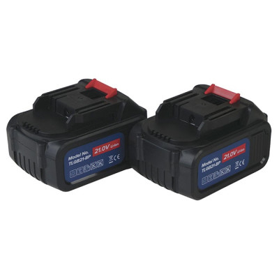 Fedtpresser med 2 stk. 21 volt batterier