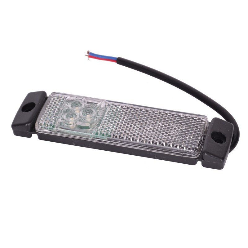 Sidemarkeringslampe - Hvid - 1,5 watt - 12/24 volt