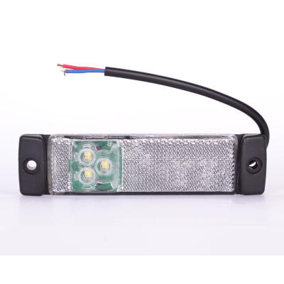 Sidemarkeringslampe - Hvid - 1,5 watt - 12/24 volt