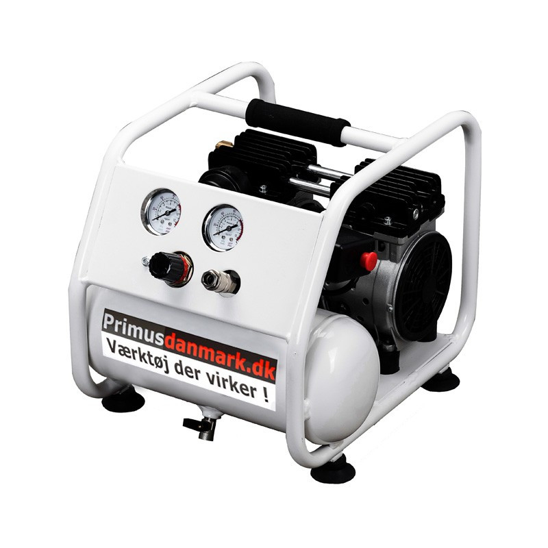 Lydsvag kompressor 4 liter - 2 ure