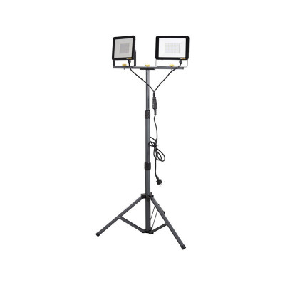 Probuilder Arbejdslampe 230 volt 2 x 50 watt teleskopstander