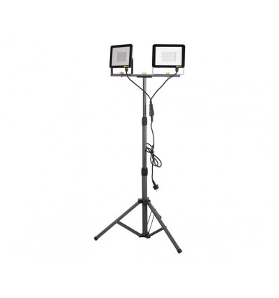 Probuilder Arbejdslampe 230 volt 2 x 50 watt teleskopstander