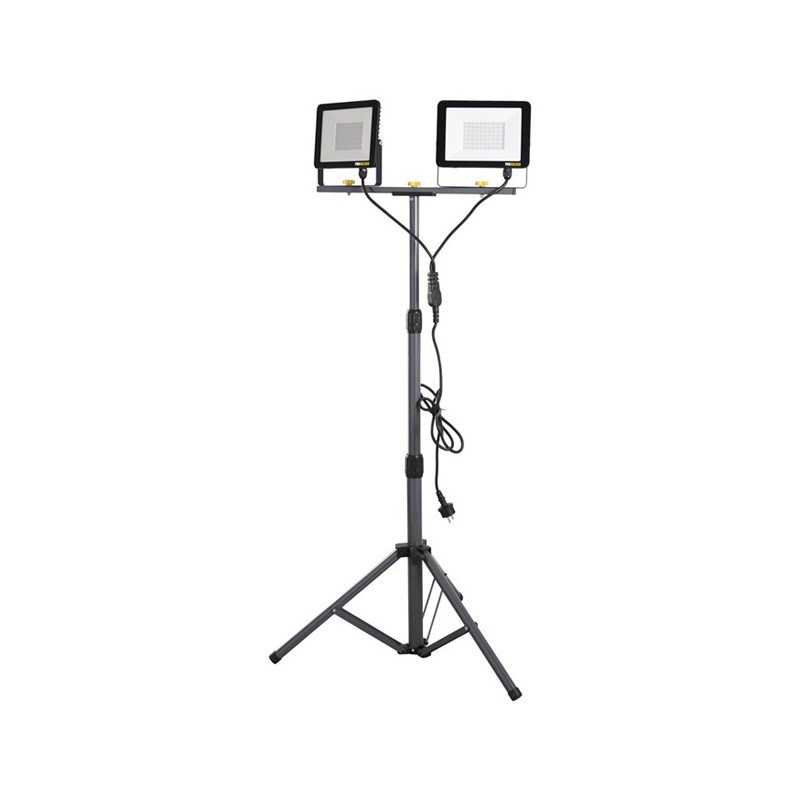 Probuilder Arbejdslampe 230 volt 2 x 50 watt teleskopstander