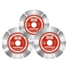 3 stk. 125 mm diamantklinger til sten