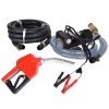 Dieselpumpe - 12 volt - med slange + håndtag