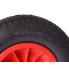 Hjul til trillebør 4.80/4.00-8 - plastikfælg - Ø12 mm aksel