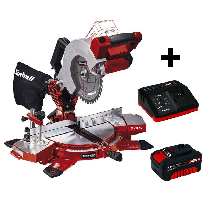 Einhell kap/geringssav 210 mm med laser - uden batteri