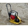 Pladevibrator 62 kg m/Lifan motor, gummiplade og kørehjul