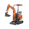 Rihno Minigraver - 1,2 ton - med drejelig arm + udskydelige bælter
