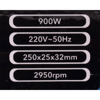 Bænksliber m/250 mm polerskiver - 900 watt