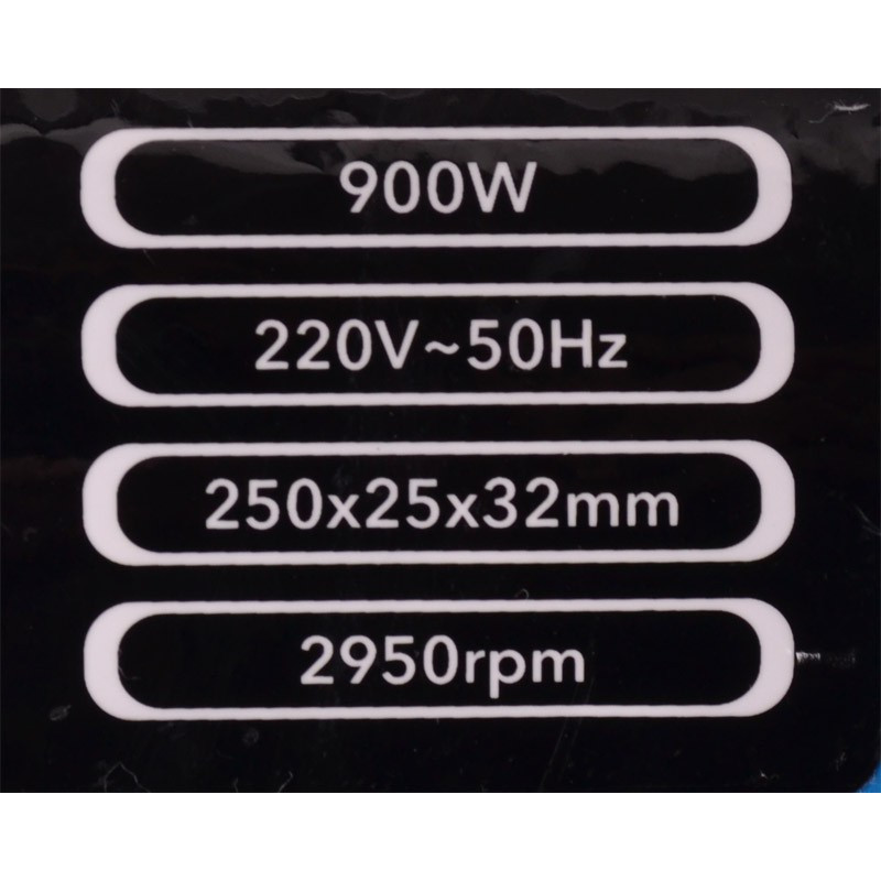 Bænksliber m/250 mm polerskiver - 900 watt