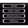Bænksliber m/250 mm polerskiver - 900 watt