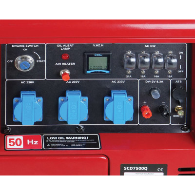 Støjsvag Dieselgenerator 5.200 watt / 230 volt
